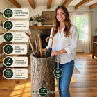 Country Stump 🌳 Vintage Farmhouse Umbrella Stand