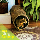 Kitty Stump 🐈  Hollow Log Cat Hideaway