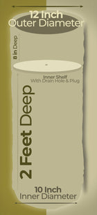 Smoky Oak 🌳 Vintage Standing Ashtray