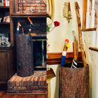 Country Stump 🌳  Vintage Farmhouse Umbrella Stand