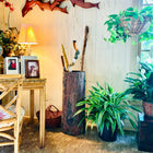 Country Stump 🌳  Vintage Farmhouse Umbrella Stand