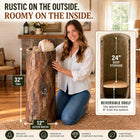 Country Container 🌳 Rustic Tall Laundry Hamper & Storage Bin – 32